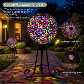 VOREEN weatherproof garden sphere withstands rain for year-round display
