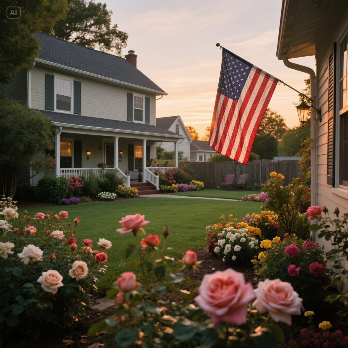 VORENUS Reinforced header improves wind resistance for outdoor flags.