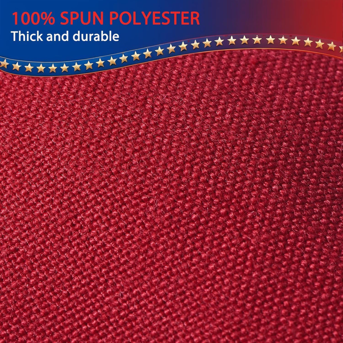 VORENUS embroidered-stars flag showcasing premium detailing and lasting embroidery.