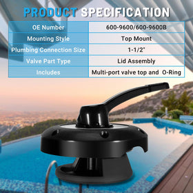 VORGENS sand filter 7-way lid improves compatibility with filter systems.