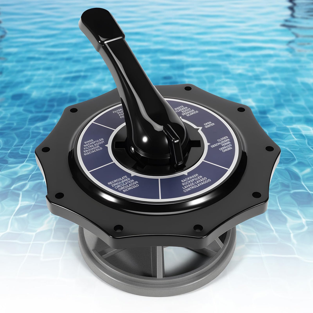 VORGENS 272568Z top mount valve front view showing compatibility with Pentair