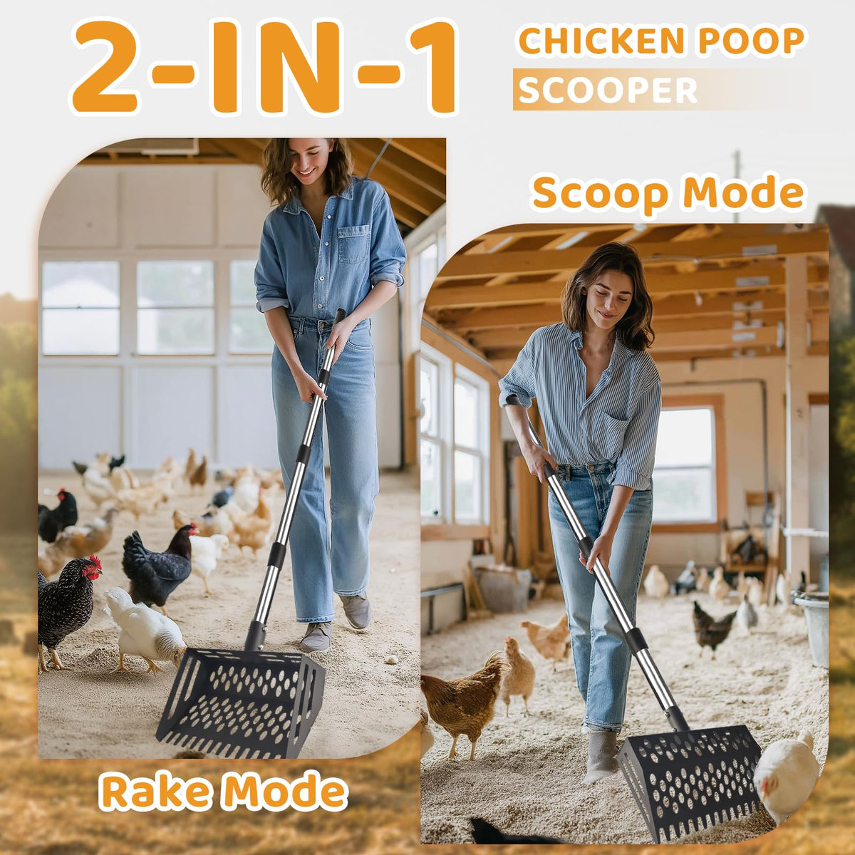 Vorhomness adjustable-handle 36-65 inches offering flexible reach for varying heights.