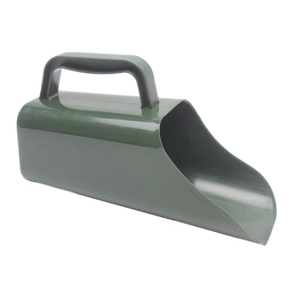 Vornetil garden scoop with bucket for easy pot transplanting.