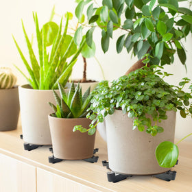 Vorregenweiss stability feet enable flexible arrangement for various pots