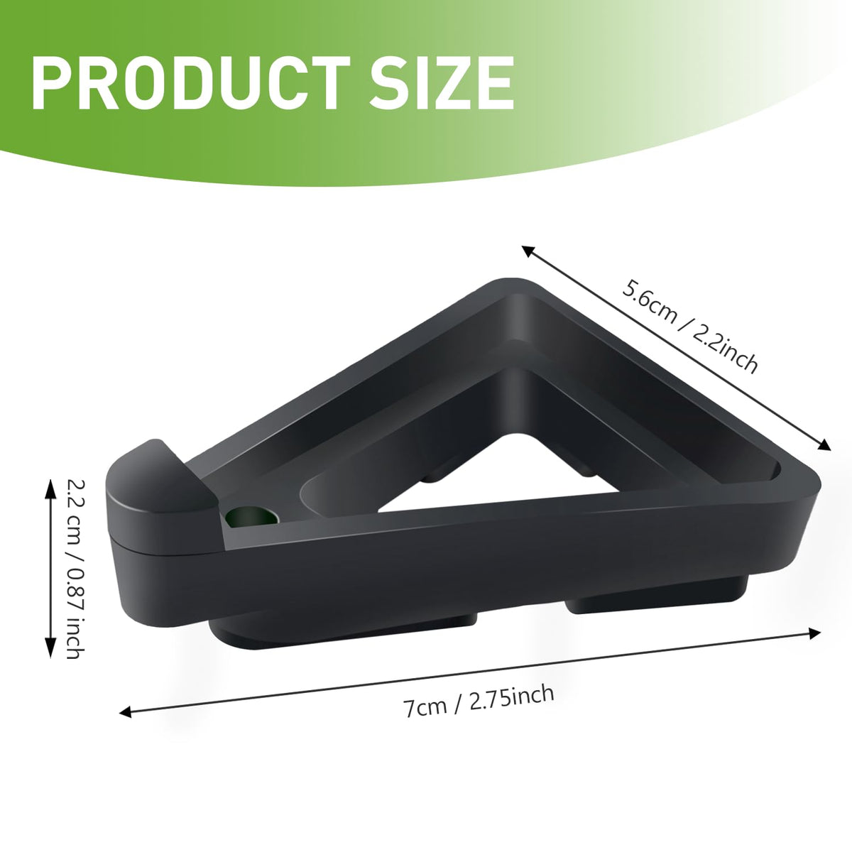 Vorregenweiss stackable triangular pot feet stabilize uneven surfaces