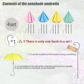 Vorriop plant umbrella adjustable height enables shade for various plant heights