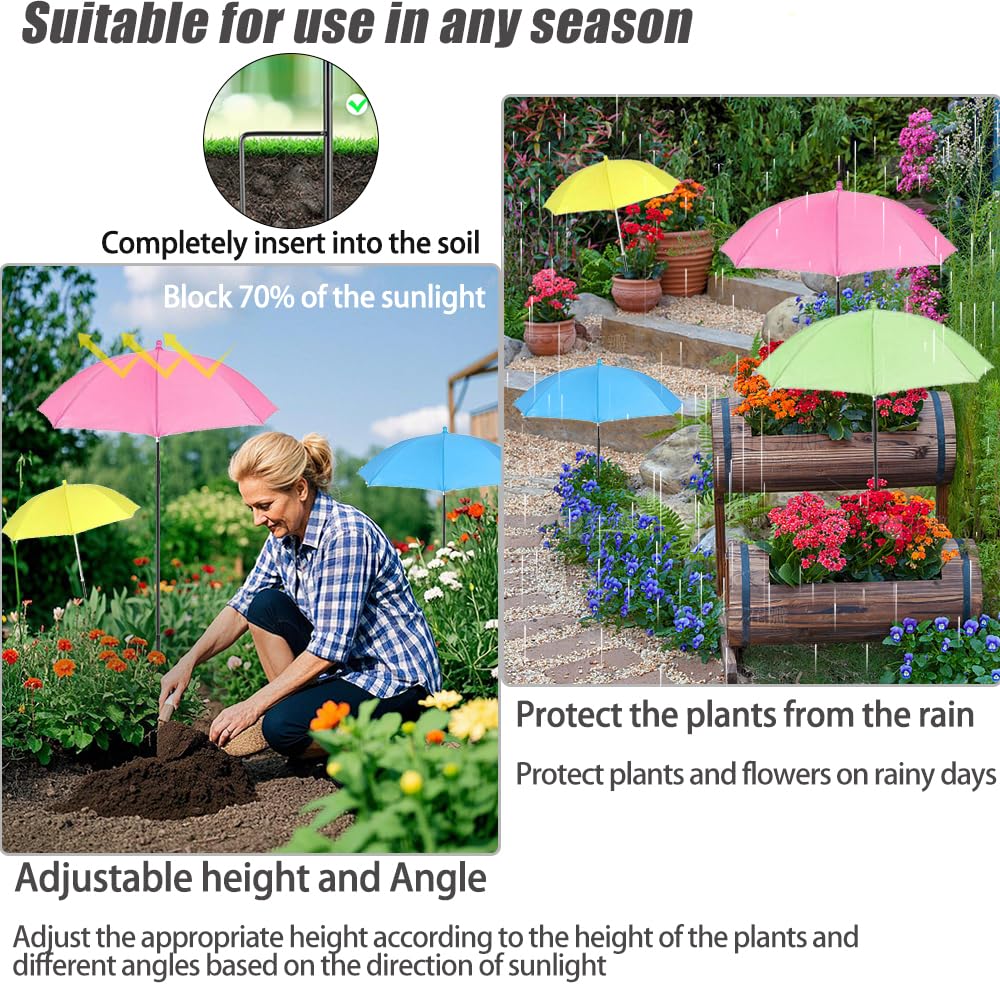 Vorriop plant umbrella shade coverage protecting potted plants from intense sun