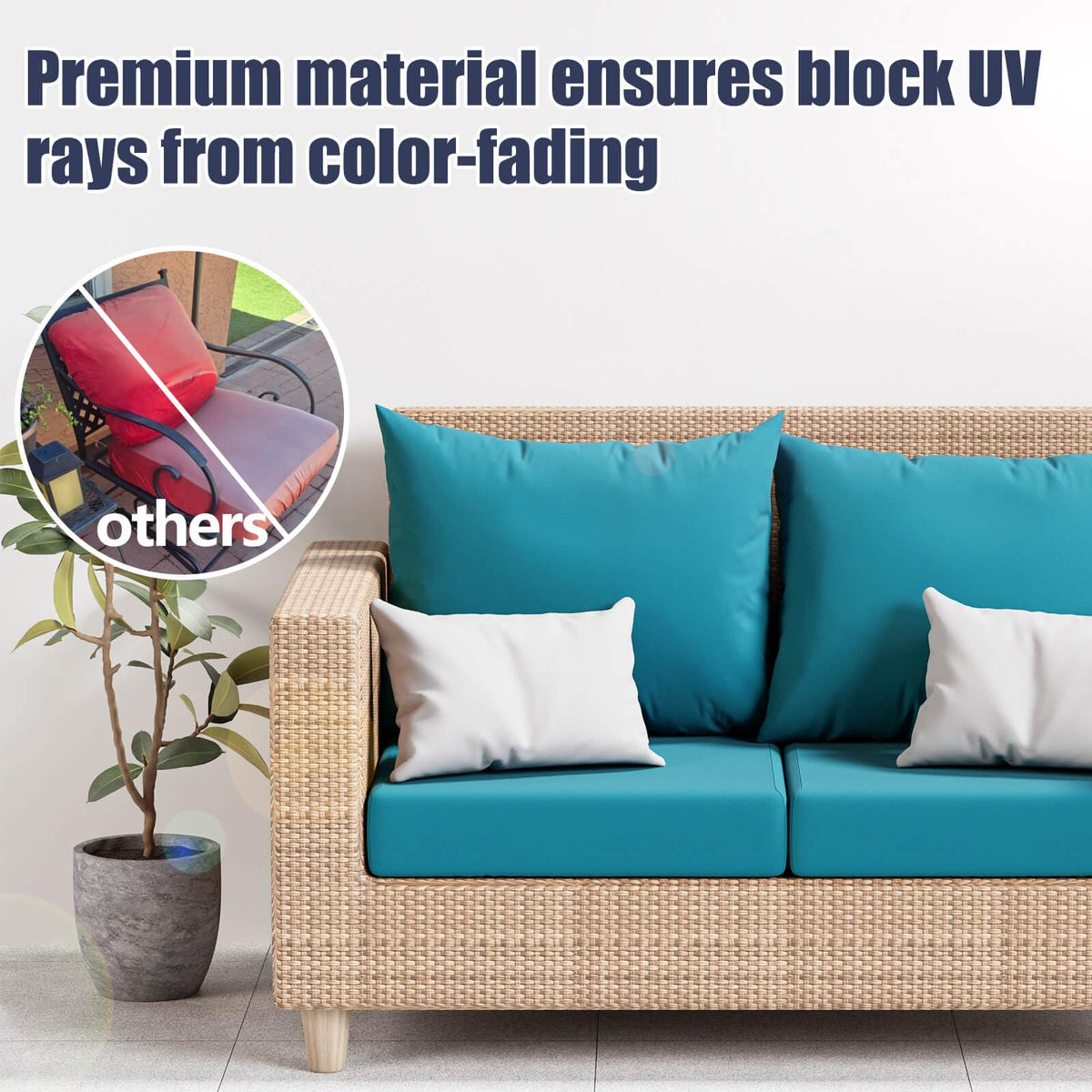 Vorshape sun-proof cushion cover fabric resists fading in sun