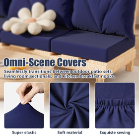 Vorshape sun-proof elastic cushion cover close-up highlights UV resistance