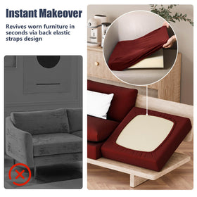 Vorshape machine-washable cushion covers with durable fabric