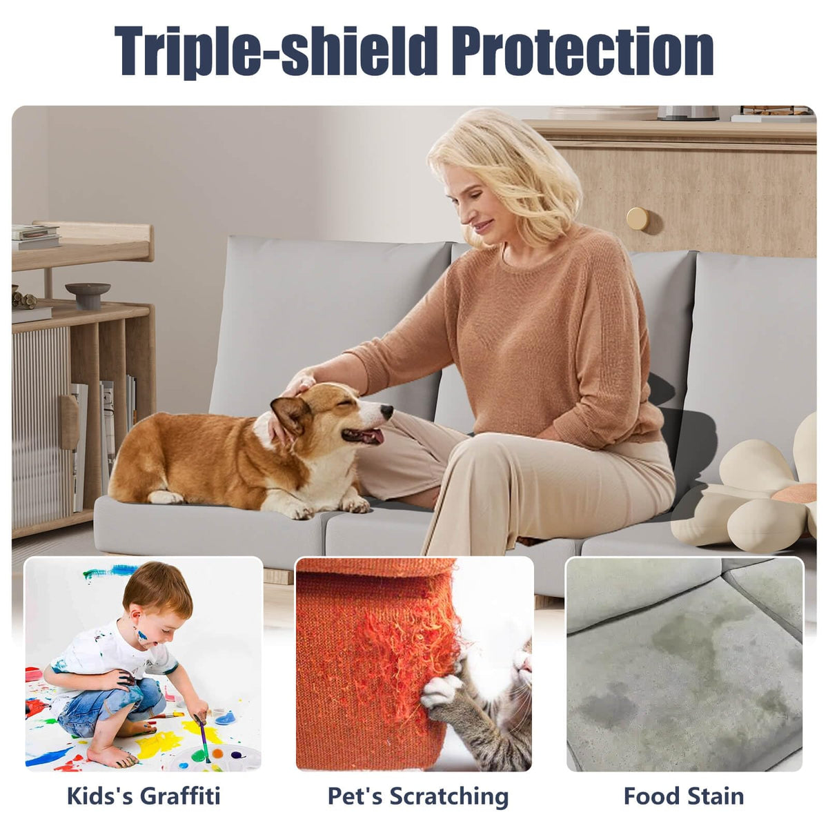 Vorshape machine-washable cushion covers stay bright after many cycles