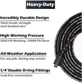 Vortxx hose 30ft length offers reach for mid range tasks