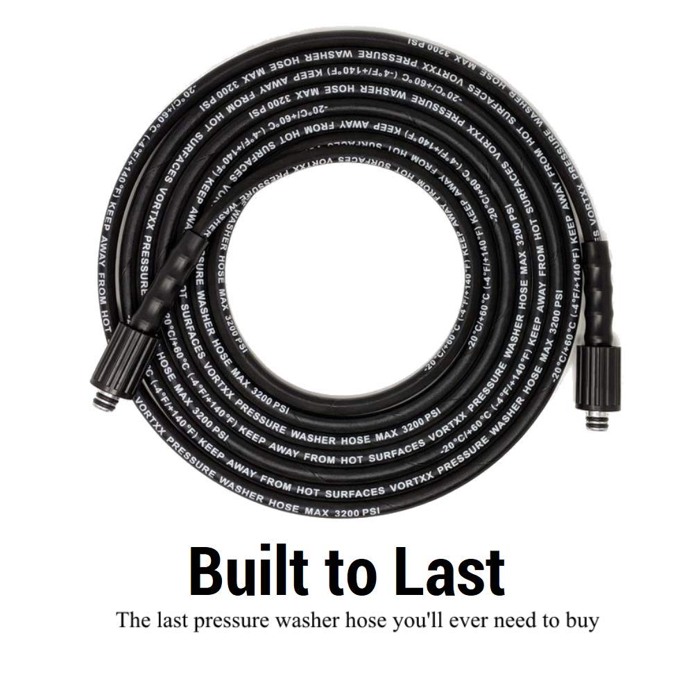 Vortxx hose double O-ring connection minimizes leaks during operation