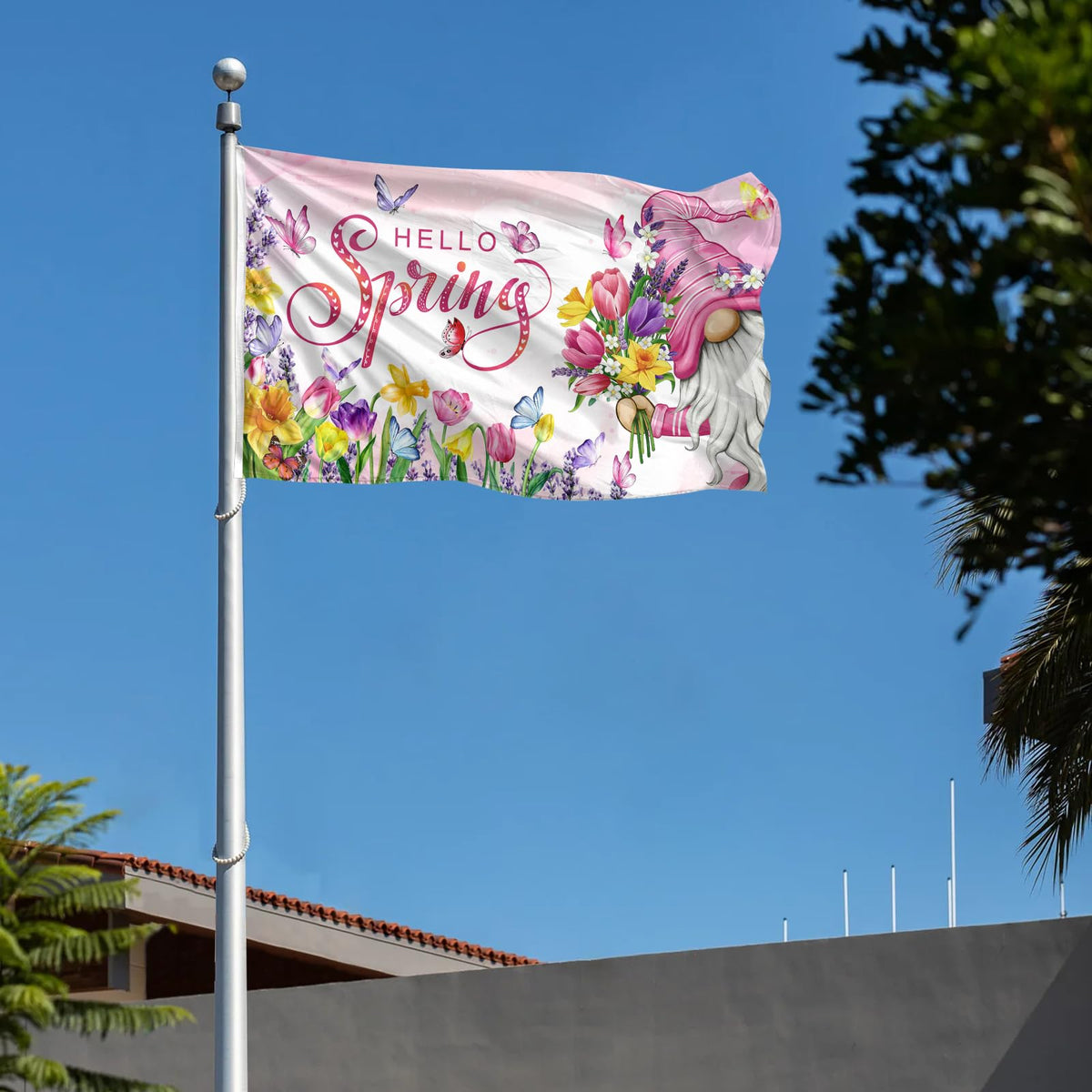 Vorupel flag with brass grommets for secure outdoor hanging