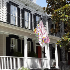 Vorupel double-stitched polyester flag stands up to weather