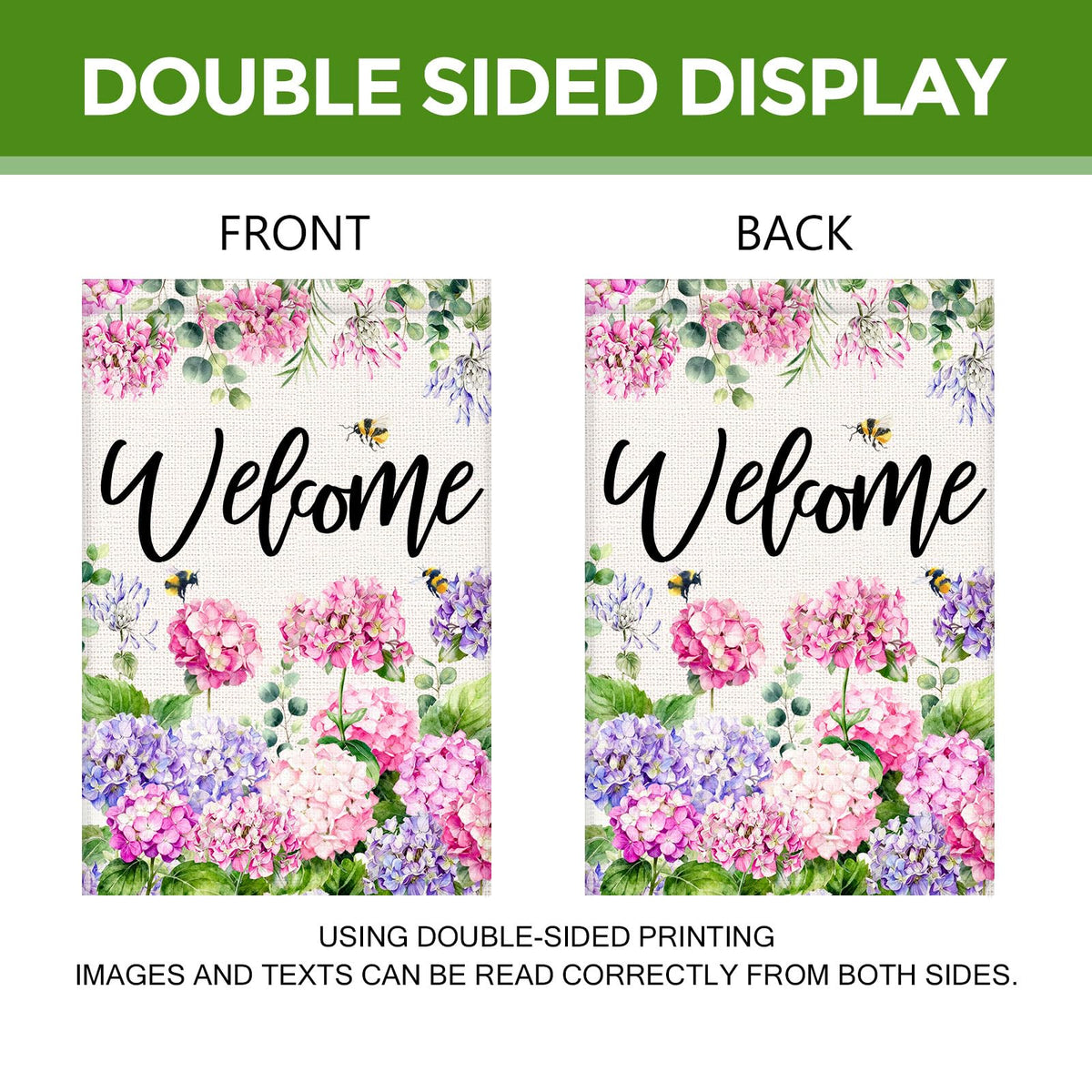 Vorupel flag features high-definition printing for vivid color on both sides.