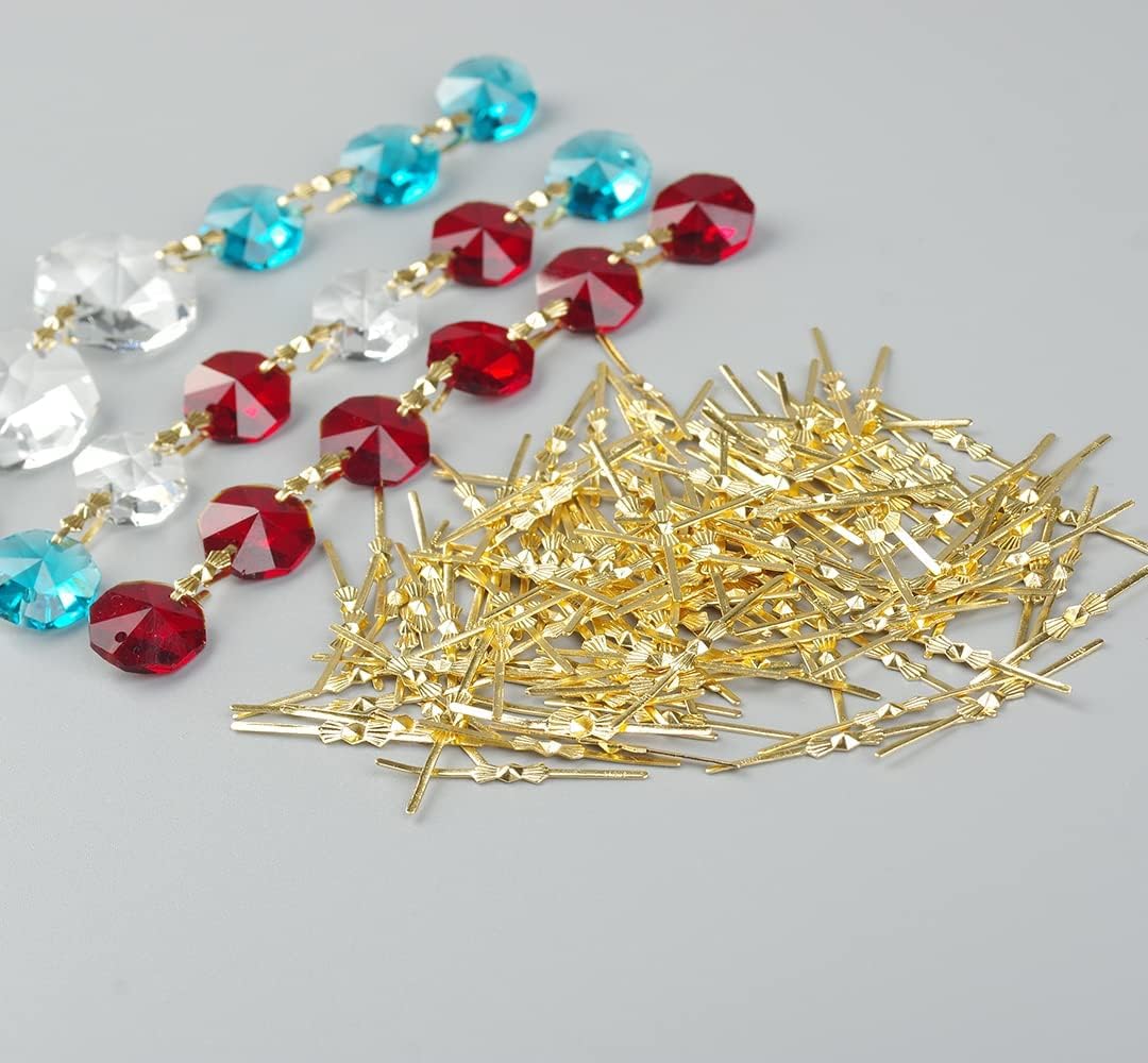 Vosaplk Dong Huang crystal garland connector gold for décor