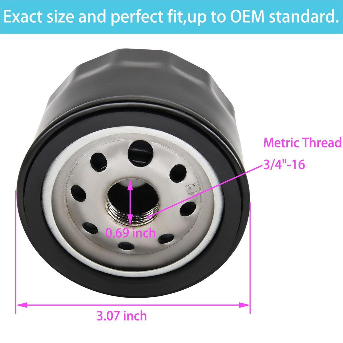Kawasaki FR541V to FR691V compatibility Vosaplk oil filter.