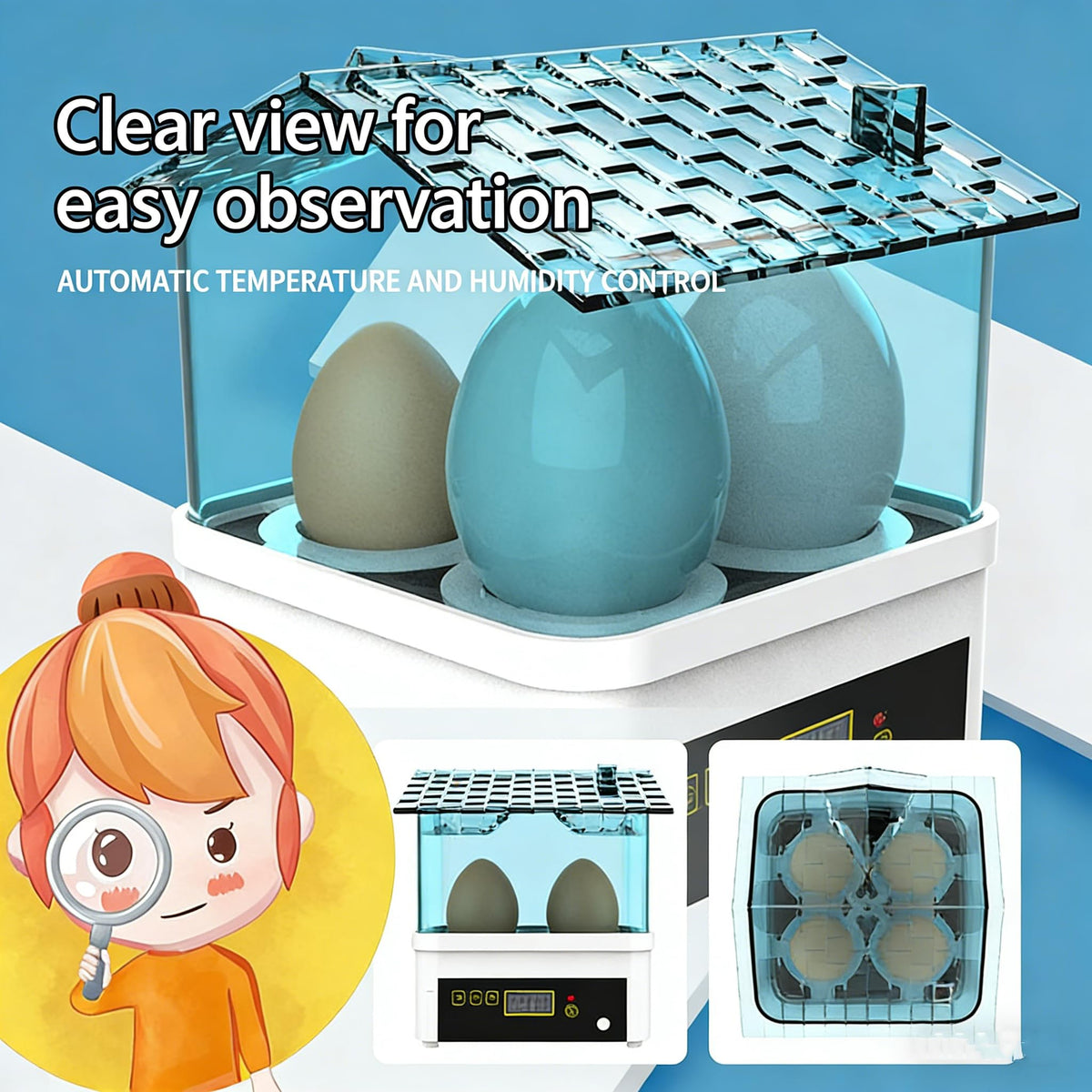 Vosaplk LED display enables precise temperature control during incubation.