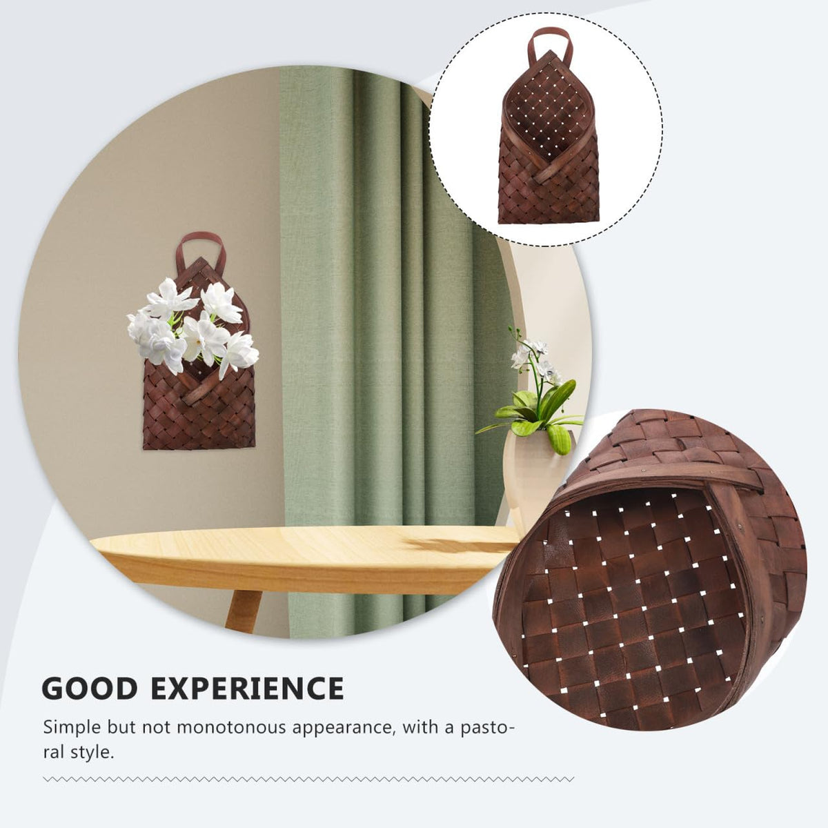 VOSAREA compact wall storage basket perfect for apartments and small spaces.