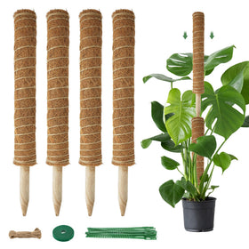 Vosyinm moss pole stackable 16in supporting upright climbing plants