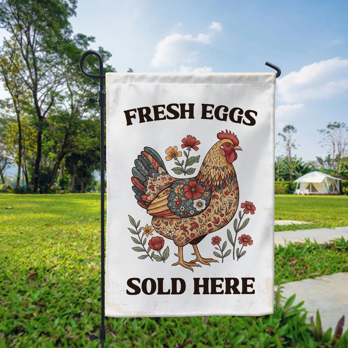 VOTANTA double-sided garden flag provides clear visibility from both sides.