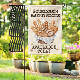 VOTANTA welcome garden flag for outdoor decor on porch or yard.