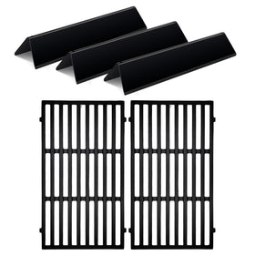 Votenli 7637 Weber Spirit grate viewed frontally for durable searing