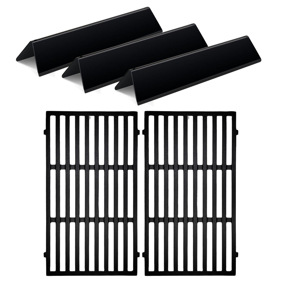 Votenli 7637 Weber Spirit grate viewed frontally for durable searing