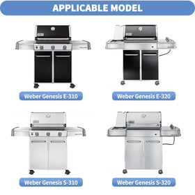 Votenli flavorizer bars replace Weber 7636 for flavorful grilling.