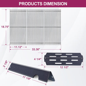 Votenli flavorizer bars close-up for enhanced searing and moisture retention