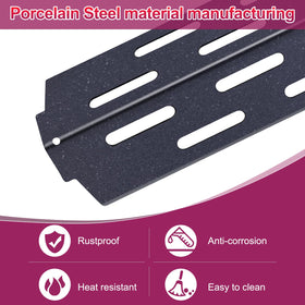Votenli heat deflectors installed for even cooking and reduced flare-ups