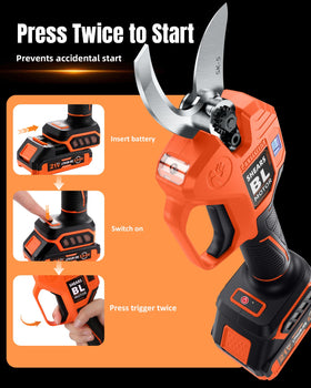 VOTREK dual cutting modes allow 0.71-inch and 1.6-inch pruning options.