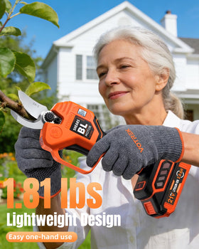 VOTREK ergonomic grip reduces hand fatigue during pruning sessions.