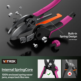 VOTREK pruning shears ambidextrous lock for both hands