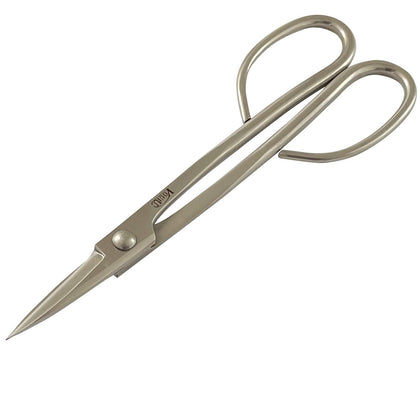 Vouiu 8-inch bonsai scissors for precise pruning of delicate bonsai leaves and new growth.