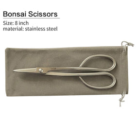 Vouiu bonsai scissors close-up blade highlighting stainless steel construction for durable trimming.