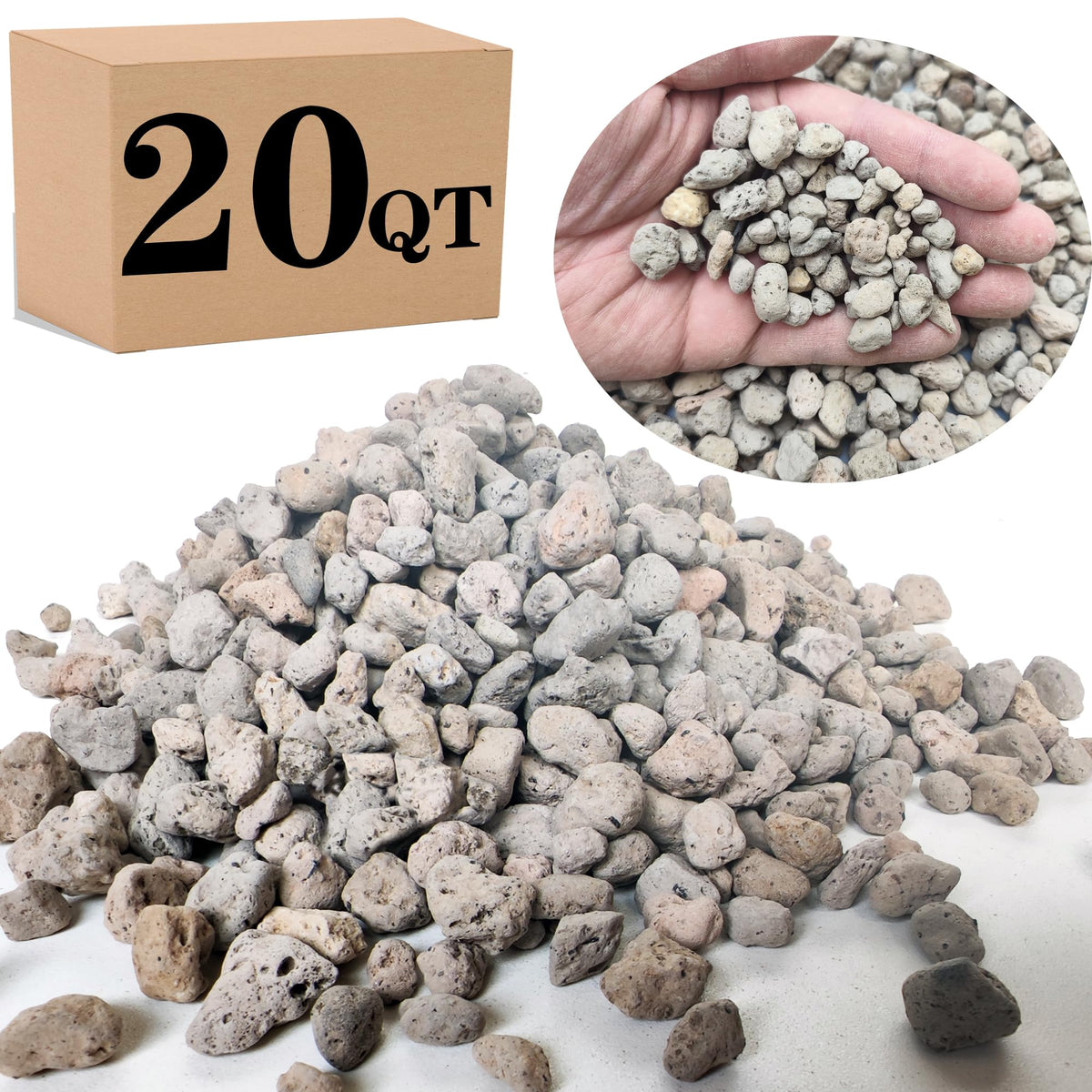 Voulosimi garden pumice rock enhances bonsai soil drainage and aeration