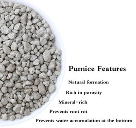 Voulosimi landscape pumice supports healthy roots in garden beds