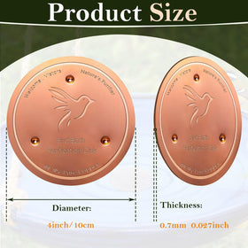 Vovkokc copper bird bath disk patina forming natural purification