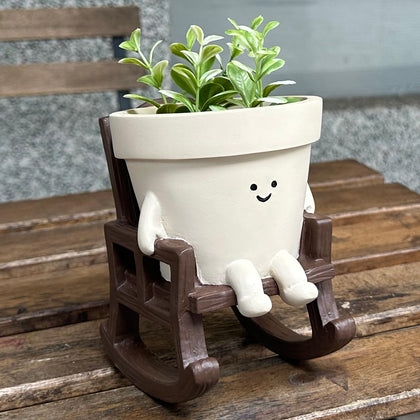 Vovkokc cute smiling-face planter enhances indoor decor with cheerful charm.