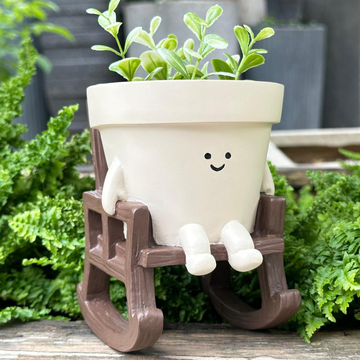 Vovkokc gift-worthy smiley planter for plant lovers and friends.