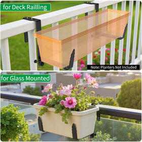 VOXOR leaf-shaped decoration adds garden charm to your railing planter