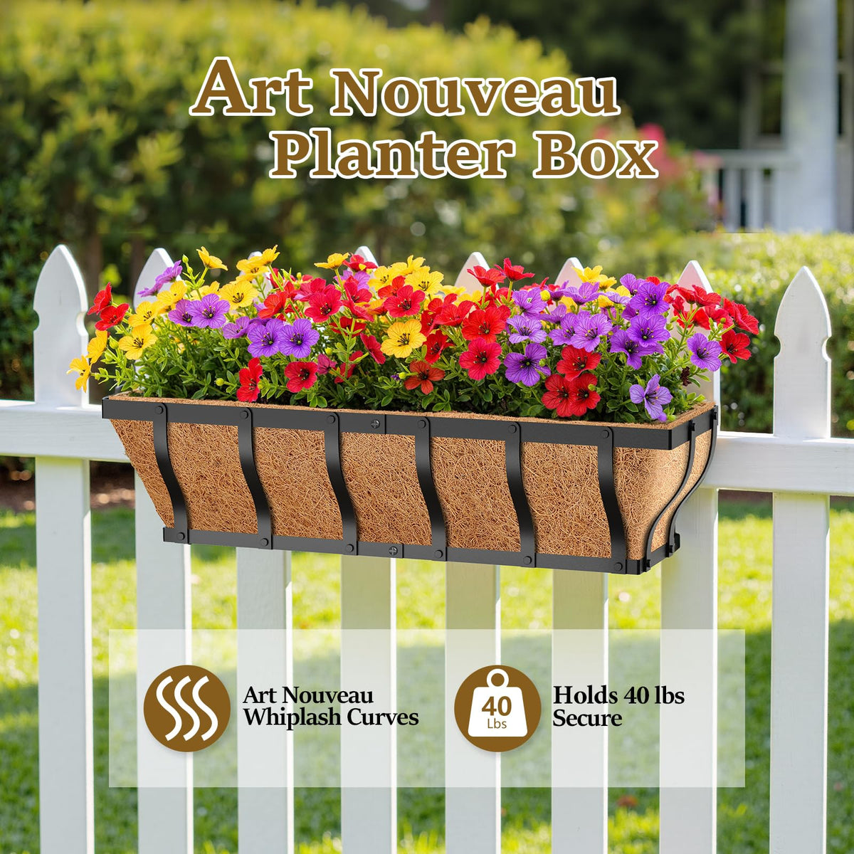 VOXOR porch balcony decor planter brightens outdoor spaces.