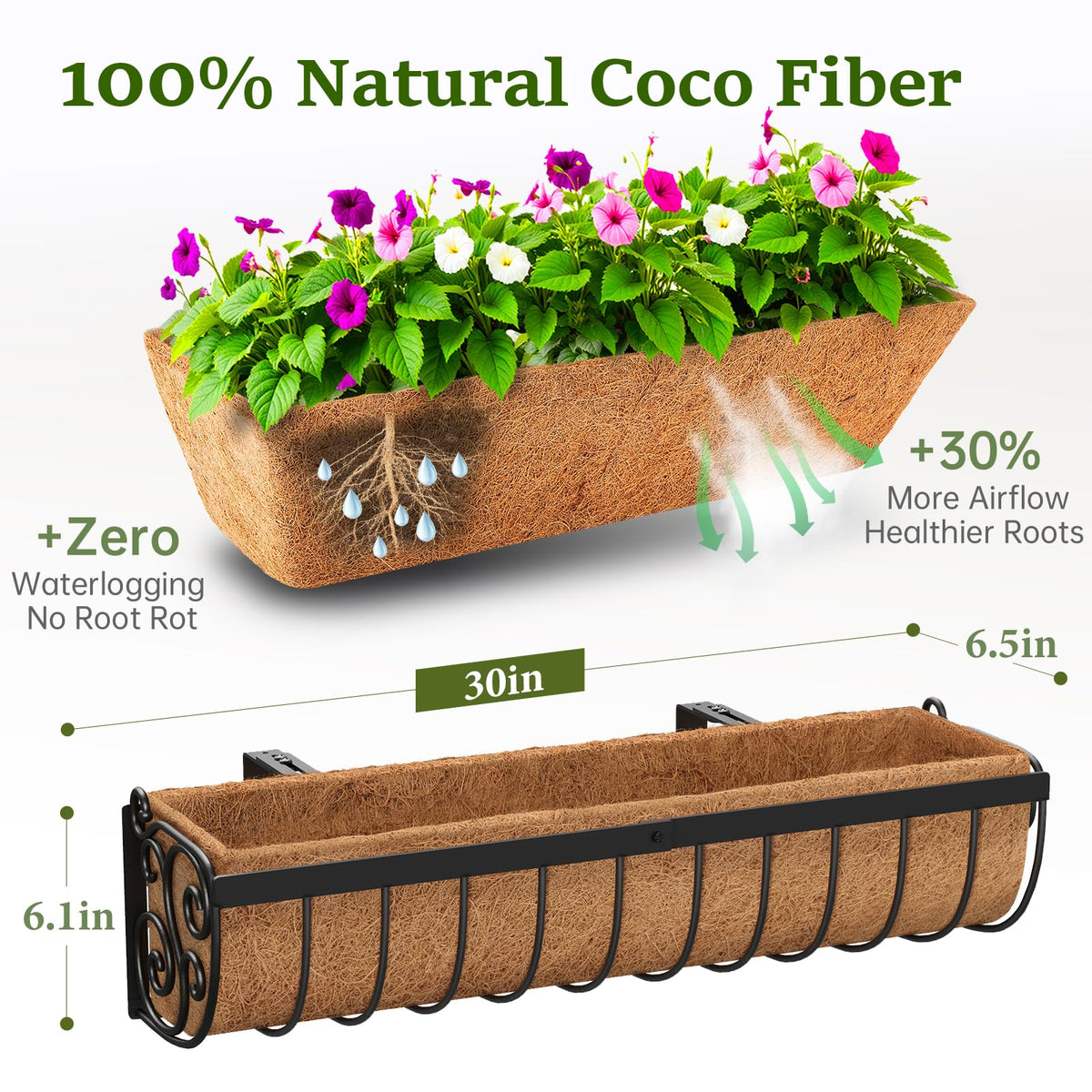 VOXOR stable metal frame keeps balcony planters level on porches and decks