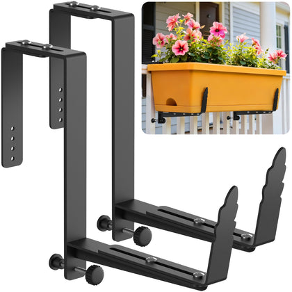 VOXOR Window Box Brackets adjustable top and bottom fit various railings