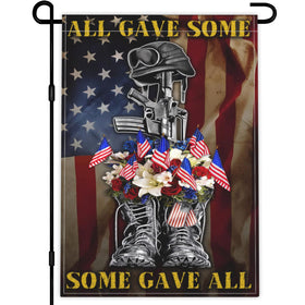 VOZUN All Gave Some flag front view with dual-sided print for outdoor display.