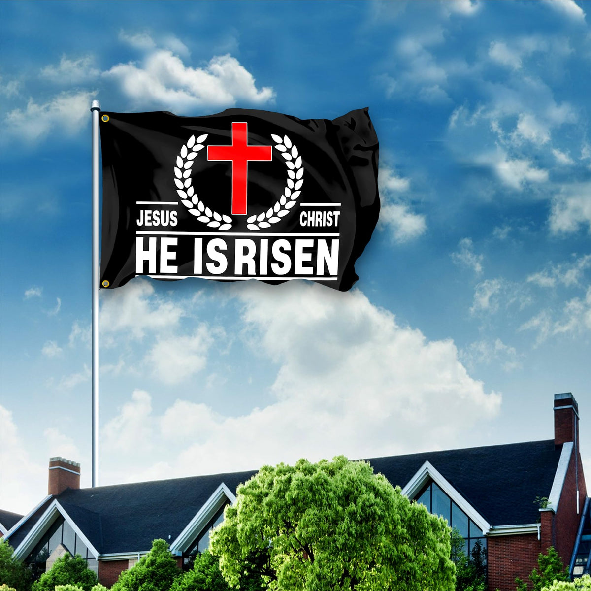VOZUN Christian American flag ideal for yard or parade display.