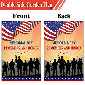 VOZUN 12x18 flag with vivid double-sided print, ideal for front-and-back visibility.