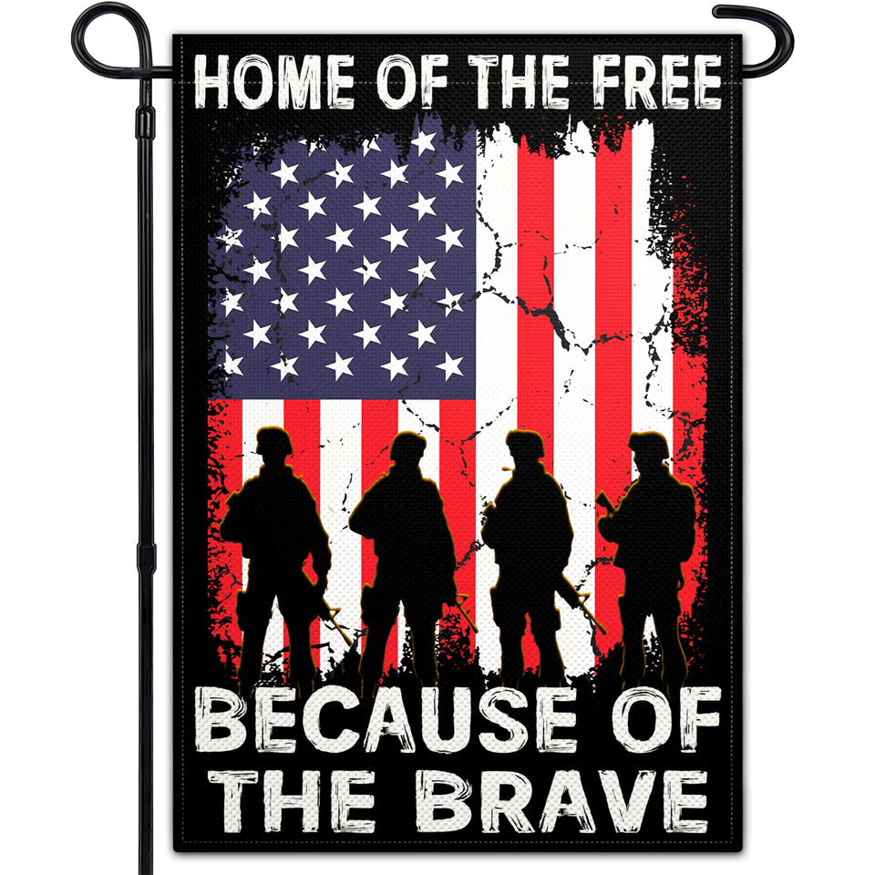 VOZUN Home of the Free flag front view with bright outdoor-ready colors